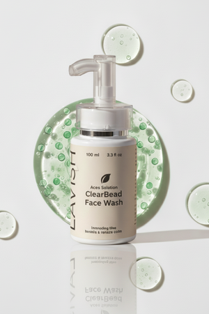 ClearBeard Face Wash bottle with pump on a light background